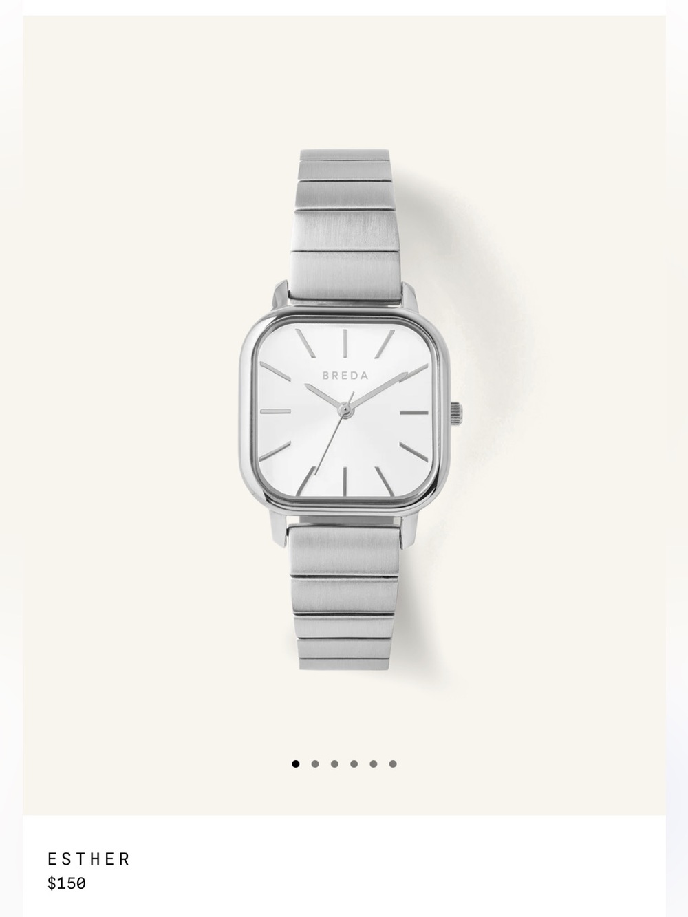 Breda Esther Stainless Steel Silver Watch